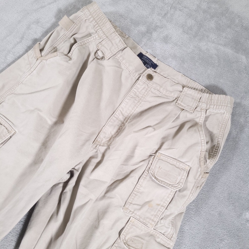 Men's Beige Cargo Pants - Relaxed Fit